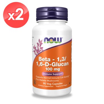 【NOW】β-葡聚糖膠囊2瓶組(90顆*2瓶)/順暢人生/B-葡聚糖膠囊