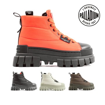 PALLADIUM REVOLT BOOT OVERCUSH尼龍暴牙靴/厚底鞋/休閒鞋/女鞋-四色任選