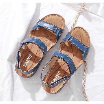 【Sp house】夏季海灘遊玩魔鬼氈坡跟涼鞋(5色可選)