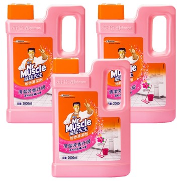 Mr Muscle 威猛先生 地板清潔劑 完美花香  2L  3桶