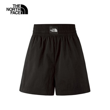 The North Face北面女款黑色防風防潑水彈力褲腰短褲｜87YNJK3