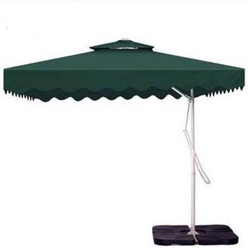 【戶外庭院遮陽傘-遮陽防雨款-3.0米-8股-1套/組】崗亭傘雙層鋼管太陽傘(底座需另購)-7670608