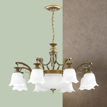 鋅合金+鐵藝電鍍吊燈 F85-09-K2122