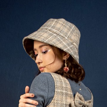 漁夫帽子 (米白/格子/粉/黑)