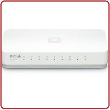 D-Link 友訊 DES-1008A 8埠10/100BASE-TX桌上型乙太網路交換器