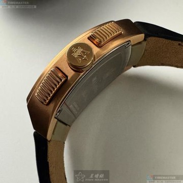 MASERATI 瑪莎拉蒂男錶 42mm, 48mm 玫瑰金酒桶形精鋼錶殼 黑色三眼, 中三針顯示錶面款 R8871605003