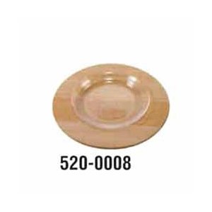 トールペイント 白木 木製素材 サラダプレート 丸型 中 ガラス皿付き