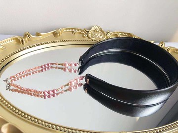 原創尾部包扣串珠髮箍