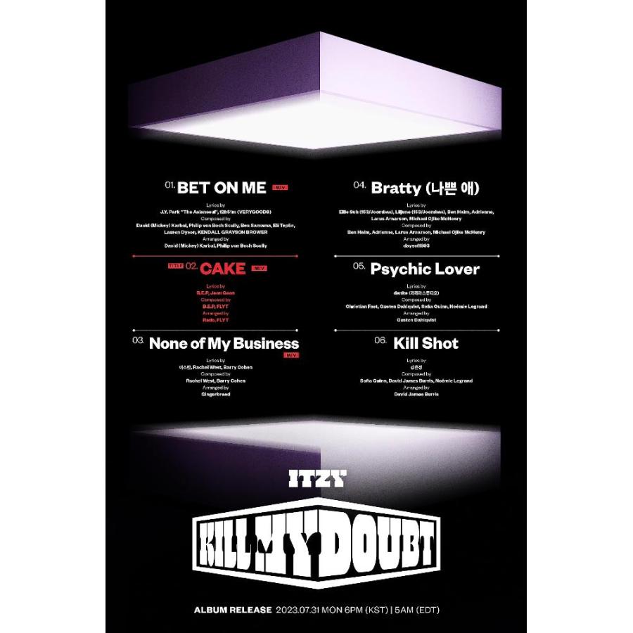 ITZY KILL MY DOUBT 7th Mini Album Cassette Tape CHAERYEONG Version Case 1ea