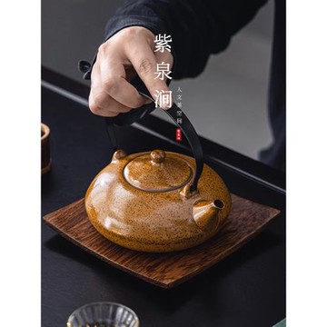 JOJO'S L. PD.紫泉澗.茶壺陶瓷汝窯天青月白大號功夫茶具 | 群芳