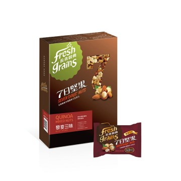 【長青穀典】7日堅果 藜麥三味堅果禮盒 7入/盒 點數 堅果 椰花蜜糖 送禮 企業 客戶 拜訪 伴手禮 全素 素食 送禮 隨身包 交換禮物