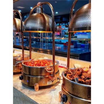 ZHBO 正博食物保溫暖菜爐自助餐加熱燈自助餐爐304不銹鋼自助餐爐