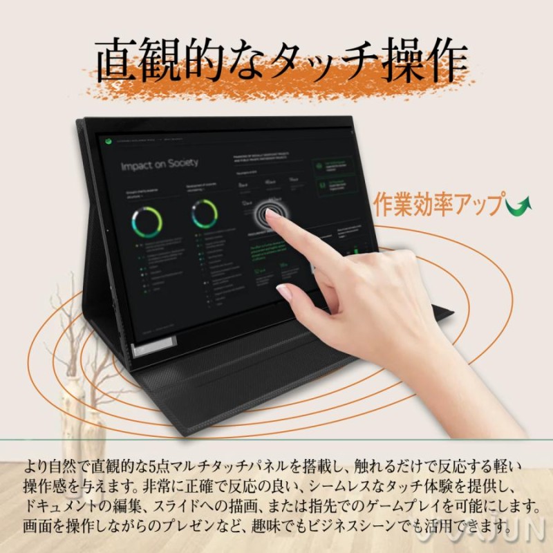 モバイルモニター タッチスクリーン 13.3インチ R13PMT01 モバイルモニター タッチスクリーン 13.3インチ R13PMT01