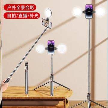 Anti-shaking selfie stick tripod landing phone holder 自拍桿