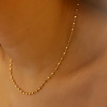 『快速出貨9折』新年送禮❤️【CReAM】 Yolanda極致閃耀銅鍍金色切面圓珠耀眼女項鍊 #禮盒 #浪漫送禮 #生日禮盒 #情人禮物 #生日禮物