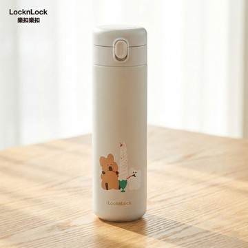 樂扣樂扣簡約彈蓋保溫杯/480ml/呆萌町/白