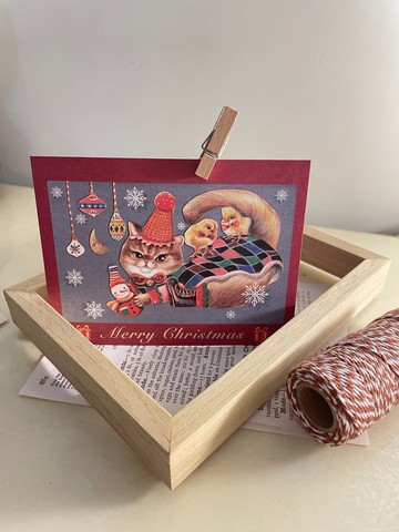 貓咪兔子小姐 雙面質感明信片