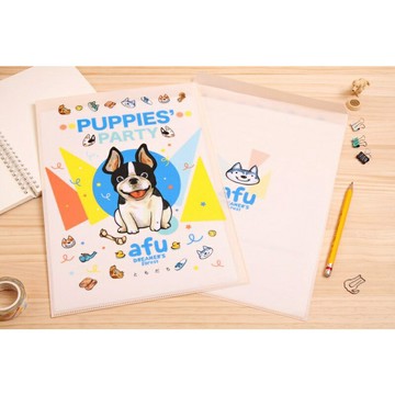 AFU - GA01 - afu插畫U型資料夾 - 毛寶貝的歡樂派對