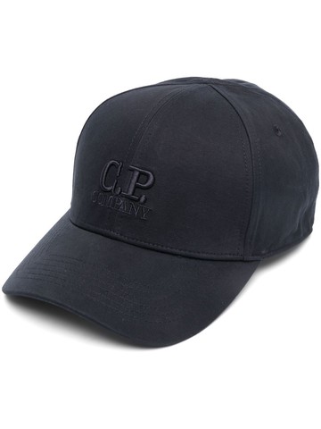 C.P. Company - logo-embroidered baseball cap - men - Cotton - One Size - Blue