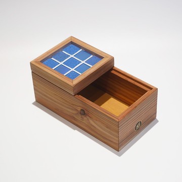 Lai Zuo | 來作設計 粼光杉杉 臺灣杉 玻璃磁磚 收納盒 置物盒