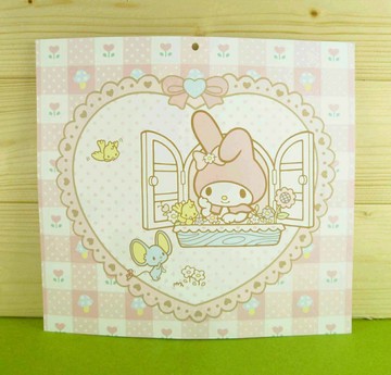 【震撼精品百貨】My Melody 美樂蒂 雙面卡片-粉開窗 震撼日式精品百貨