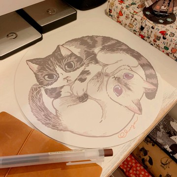 Chiya Meow no cat, no life MousePad 滑鼠墊