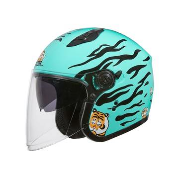 【正版授權】SOL SO-12 我不是胖虎 虎珀綠 3/4罩安全帽【預購商品】