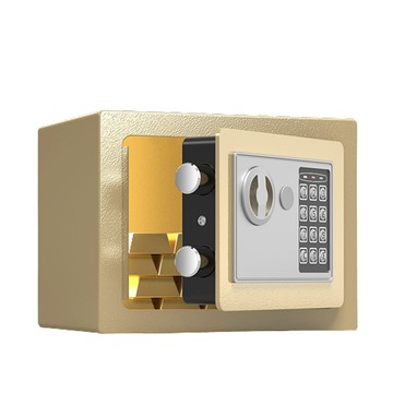 居家家 辦公家用密碼投幣存錢罐保管箱 鋼板保險櫃 密碼箱 保險箱 存錢箱 17*23*17cm