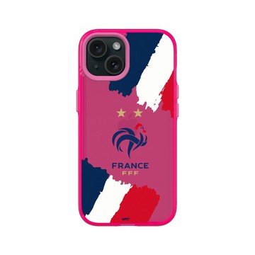 iPhone 15 Clear 粉漾桃 - FFF - Logo - Flag