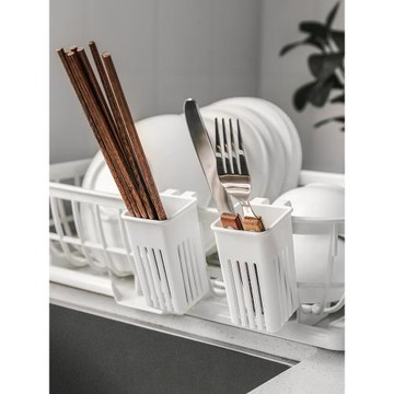 日本進口掛式筷子簍置物架家用小刀叉瀝水架免打孔餐具筷籠收納架