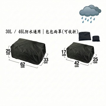 【荒野醫生包 Dr.Wilds】背包防雨罩 防水罩 背包罩 防水袋 防水套 包包雨衣 機車罩