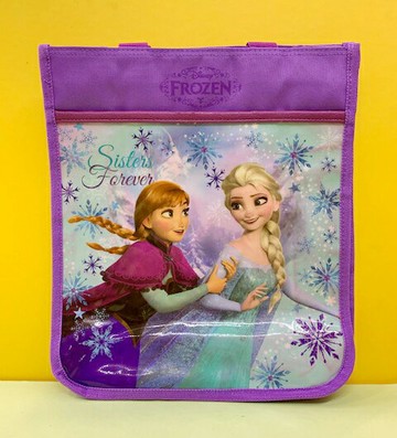 【震撼精品百貨】冰雪奇緣 Frozen 迪士尼公主系列迪士尼公主系列手提包/收納袋-紫#05053 震撼日式精品百貨