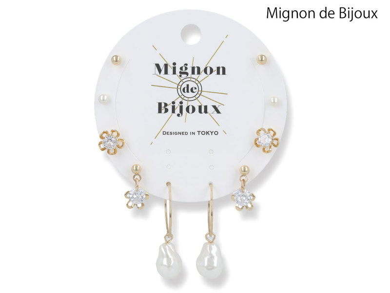 セットピアス 10個 5ペア スウェイ ドロップパール ワンサイズ ゴールド 通販 Lineポイント最大5 0 Get Lineショッピング