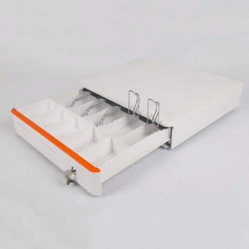 [台灣現貨]405W型/超炫橙色/Cash Drawer/收銀錢櫃/4鈔5幣/POS錢櫃/RJ11錢櫃/錢箱