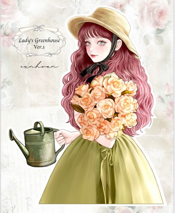 溫室女孩 貼紙 Ver.1