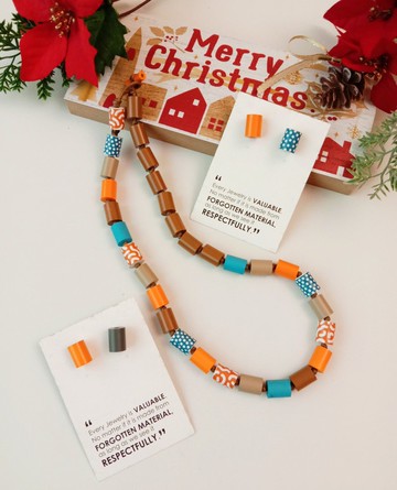 項鍊_繽紛紙串珠_PICCOLO 長款_尺寸L