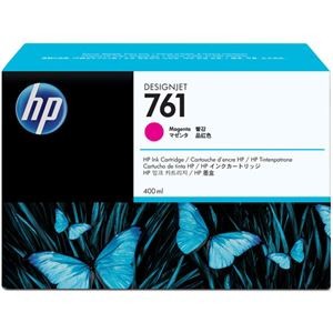 ds-2230594 (まとめ) HP761 インクカートリッジ マゼンタ 400ml 染料系 CM993A 1個  (ds2230594)