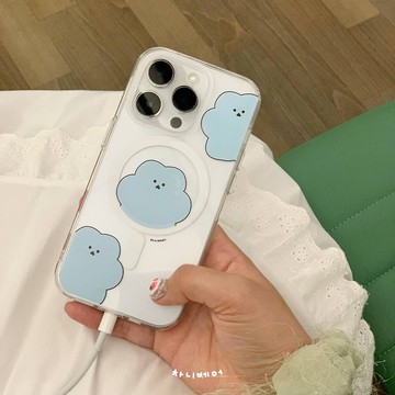 （Mag safe）藍天小熊手機殼