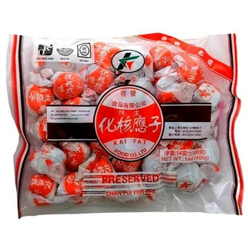 中港澳零食 香港 啟發 陳皮化核應子 400g/包