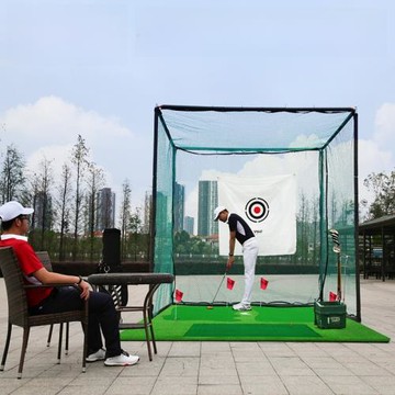 俊發青山PGM高爾夫球練習網揮桿打擊籠球網室內練習器材果嶺套裝