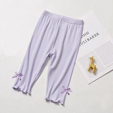 mori🎀mori女童七分褲夏季薄款打底褲兒童褲子洋氣外穿中大童中褲