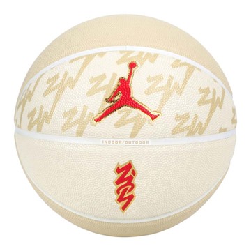 NIKE JORDAN ALL COURT 8P ZION 7號籃球-室內外 J100414172007 米黃紅金