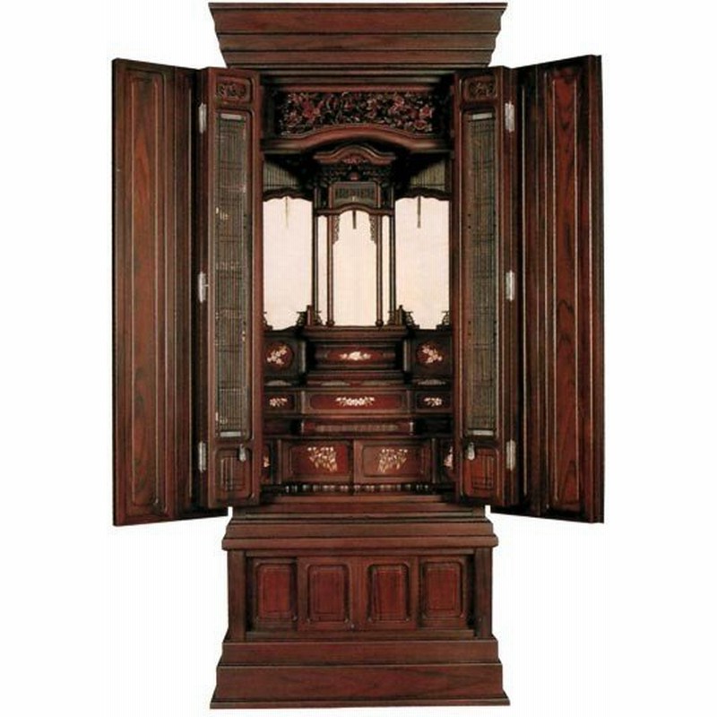 正規品 仏壇 唐木仏壇 紫檀 系 磯波 いそなみ 堂造 彫裏象眼入 大引付 Op 胴長 21号 保存版 Uplanner Com