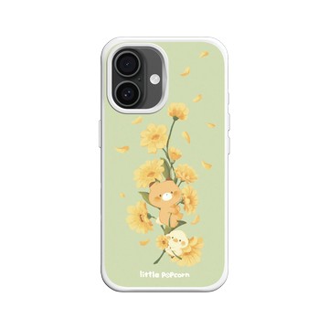 iPhone 16 SolidX 白 - 小玉米花 Littlepopcorn - 金盞花