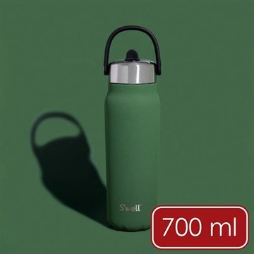 《Swell》Explorer不鏽鋼吸管保溫瓶(軍綠700ml) | 保溫杯 保冷保冰杯 運動水壺 手搖飲 環保杯 便攜杯 咖啡杯 隨行杯 手提提把