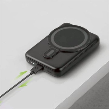 【山水之寶】MagPac Mini 10000mAh 磁吸無線快充帶支架行動電源 黑色