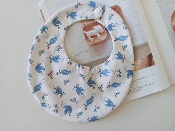 【5日內出貨】鴿子 後扣圍兜 彌月禮物 圍兜 嬰兒圍兜 寶寶圍