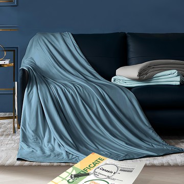 J-bedtime 床寢時光 天絲x石墨烯涼爽涼被 RMG7665M  平靜藍  5 x 6.5m