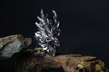 Alarein/手作銀飾/戒指/一龍