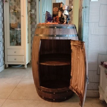 免運 酒桶儲物柜 儲物櫃 酒桶 木桶 酒櫃 啤酒桶 開門橡木桶酒柜 裝飾木酒桶紅酒桶酒莊酒吧啤酒桶 八折下殺 特價出 可開發票